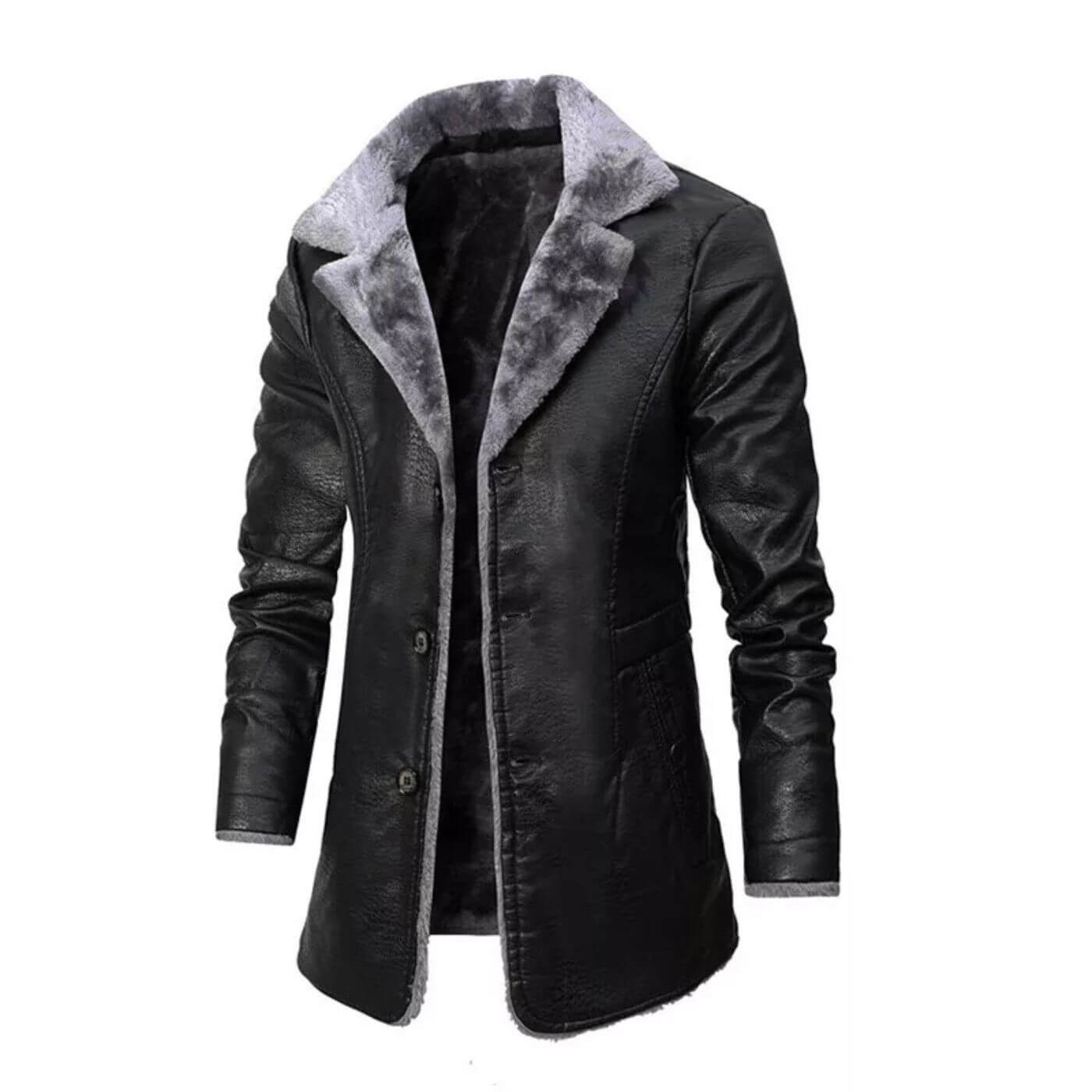 Kyler™ - Elegante Lederjacke mit Fleecefutter