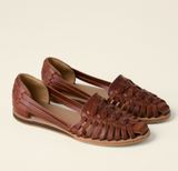 Damen Orthopädische Flache Leder Sandalen – Stilvolle Komfortsandalen in Braun