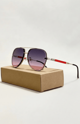 Leichte Aviator-Sonnenbrille - Marleen in Kristall