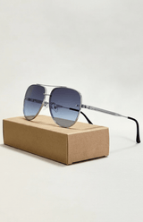 Leichte Aviator-Sonnenbrille - Marleen in Grau