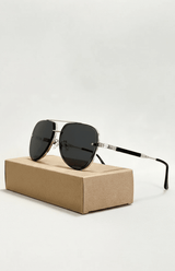 Leichte Aviator-Sonnenbrille - Marleen in Mitternacht