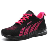Leichter Gepolsterter Sneaker - Gina in Schwarz/Rosa