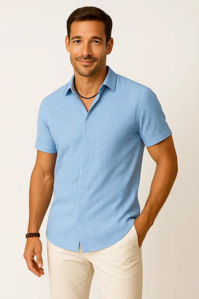 Leichtes Herren Kurzarmhemd