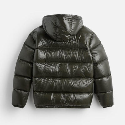 Leon | Bequeme Pufferjacke für Männer Schwarz Winter