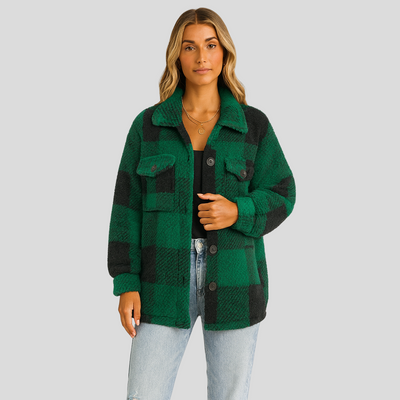 Lorren | Gemusterte Jacke mit Knopfleiste für Herbst & Winter