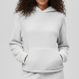 Loungewear-Set Mit Känguru-Tasche - Milana in Weiß