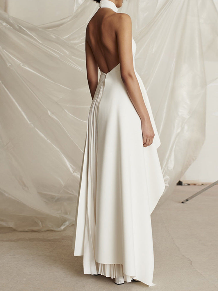 Greta | Asymmetrisches Maxikleid für Damen – Festlich, Elegant und Fließend