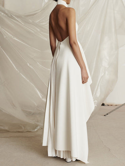 Greta | Asymmetrisches Maxikleid für Damen – Festlich, Elegant und Fließend