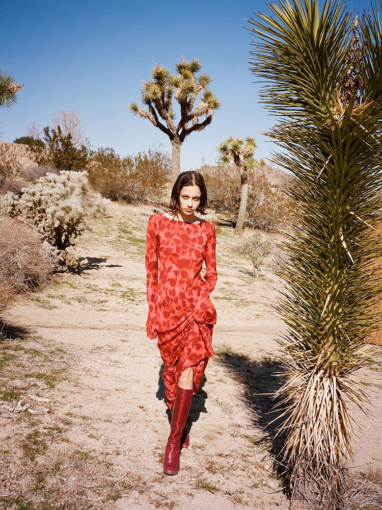 Bianca | Maxikleid Langarm Sommer Damen