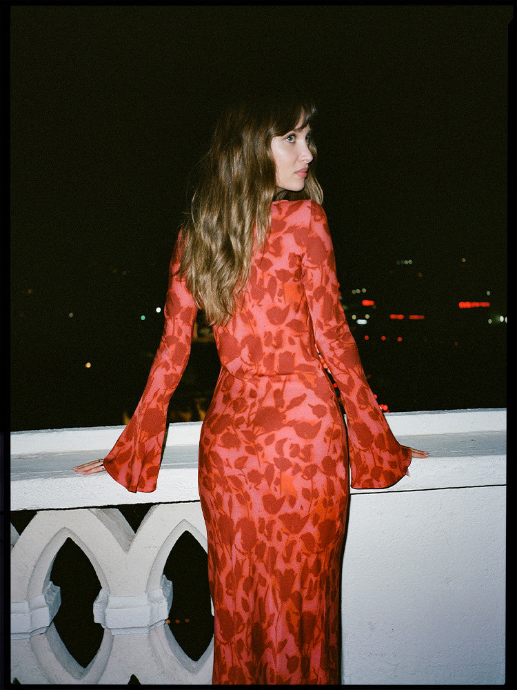 Bianca | Maxikleid Langarm Sommer Damen