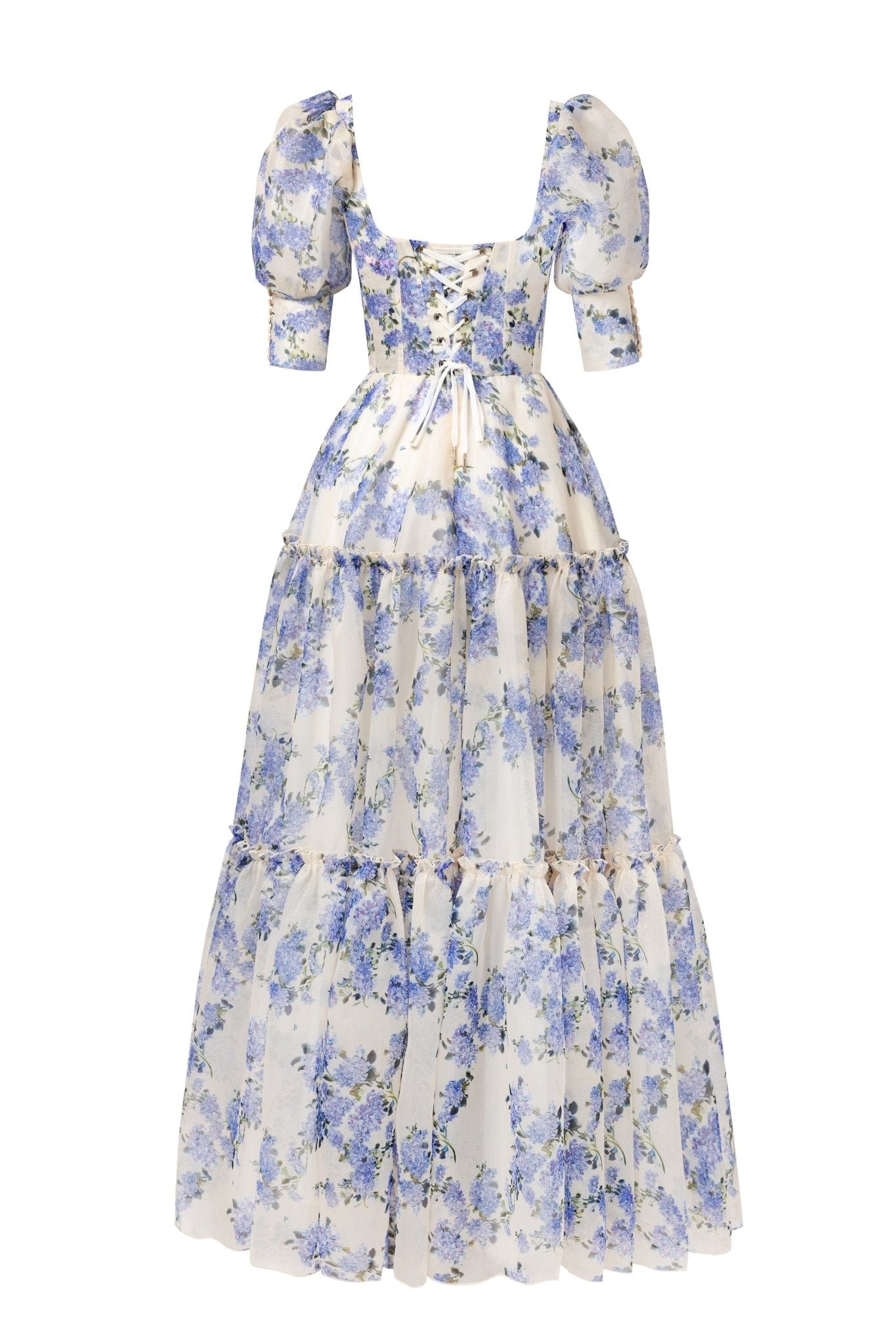 Elisa | Maxikleid Sommer mit Schulterfreiem Design und Blumendruck