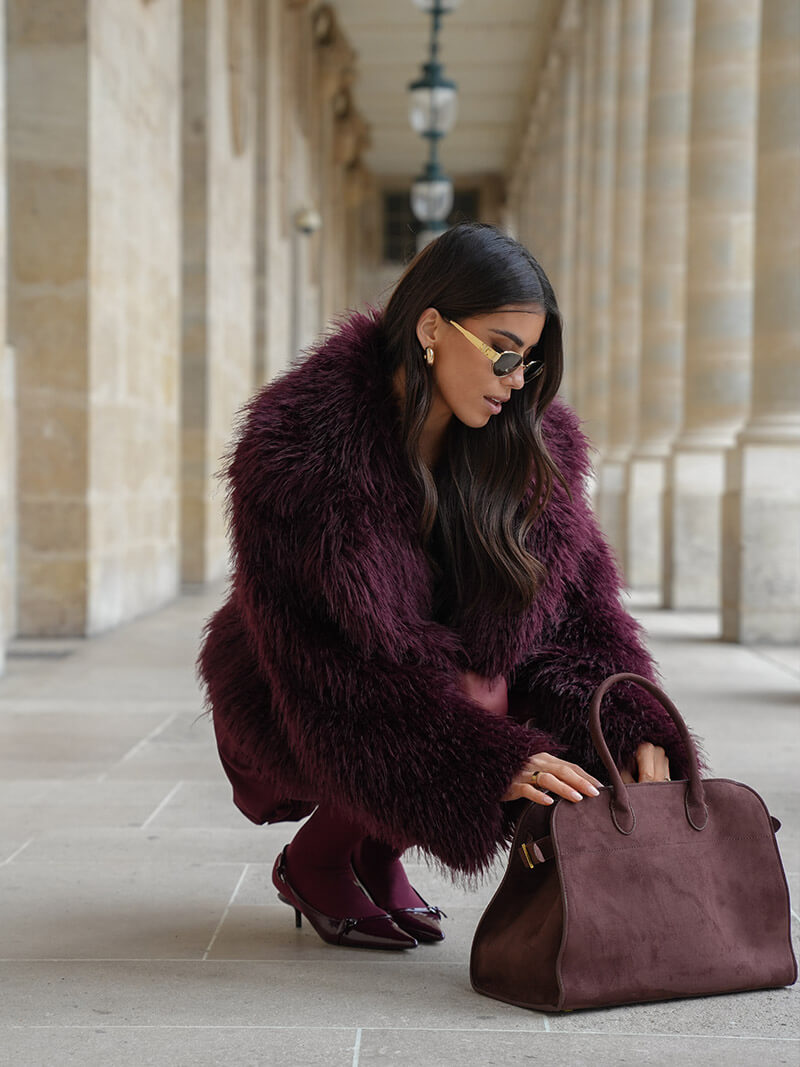 Luisa | Handtasche Damen aus Wildleder, Geräumig und Minimalistisch