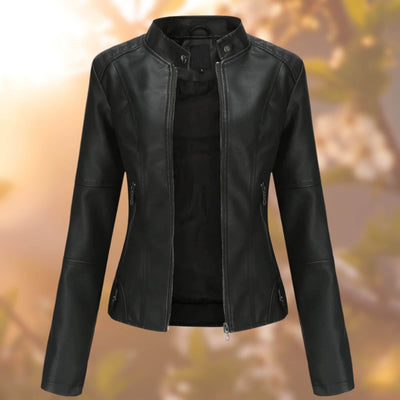 Mandy™ – Hochwertige Vegane Lederjacke