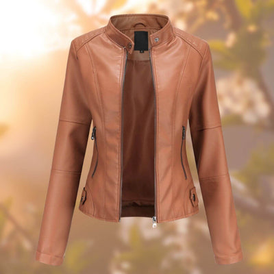 Mandy™ – Hochwertige Vegane Lederjacke
