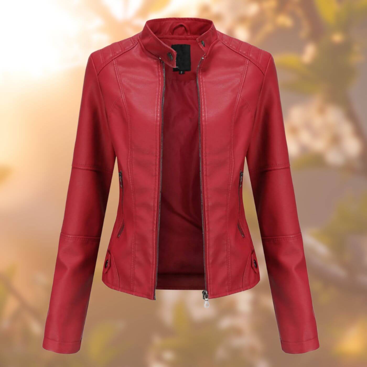 Mandy™ – Hochwertige Vegane Lederjacke