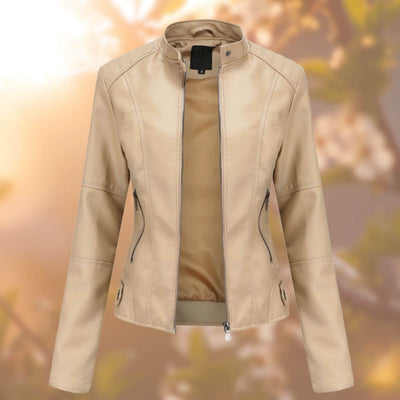 Mandy™ – Hochwertige Vegane Lederjacke