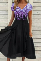 Maxi-Abendkleid - Lilith in Blau-Schwarz
