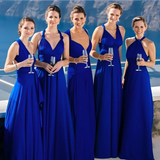 Maxi Wickelkleid - Phoebe in Blau