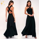 Maxi Wickelkleid - Phoebe in Schwarz