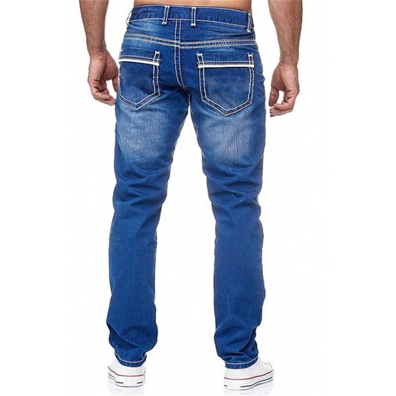 Avelena | Herren Gerade Denim Freizeit Hose