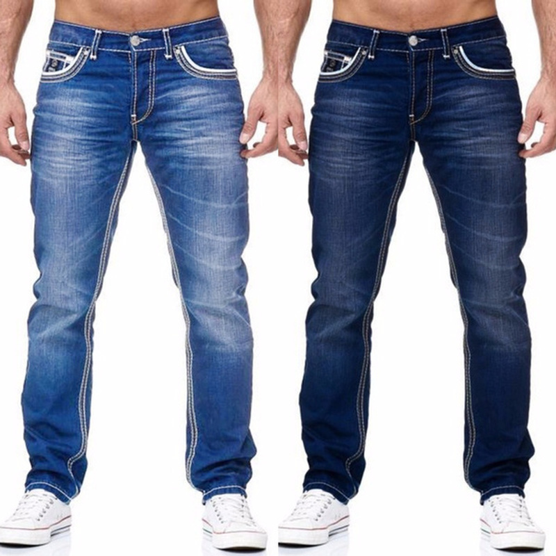 Avelena | Herren Gerade Denim Freizeit Hose
