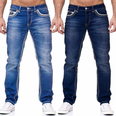 Avelena | Herren Gerade Denim Freizeit Hose