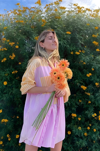 Mandy - Stilvolles Gestreiftes Outfit Set Damen