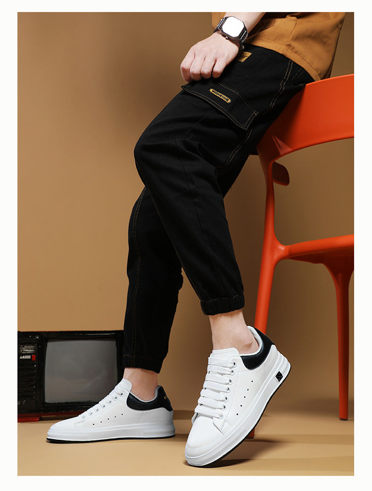 Minimalistische Weiße Sneaker für Herren im Alltag