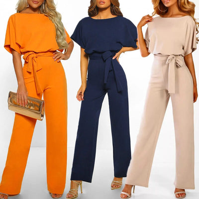 GlamourLine™ Eleganter Jumpsuit mit schmeichelhaftem Bund