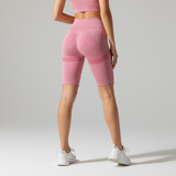 Nahtlose Formende Fahrradhose - CurvaFit in Rosa
