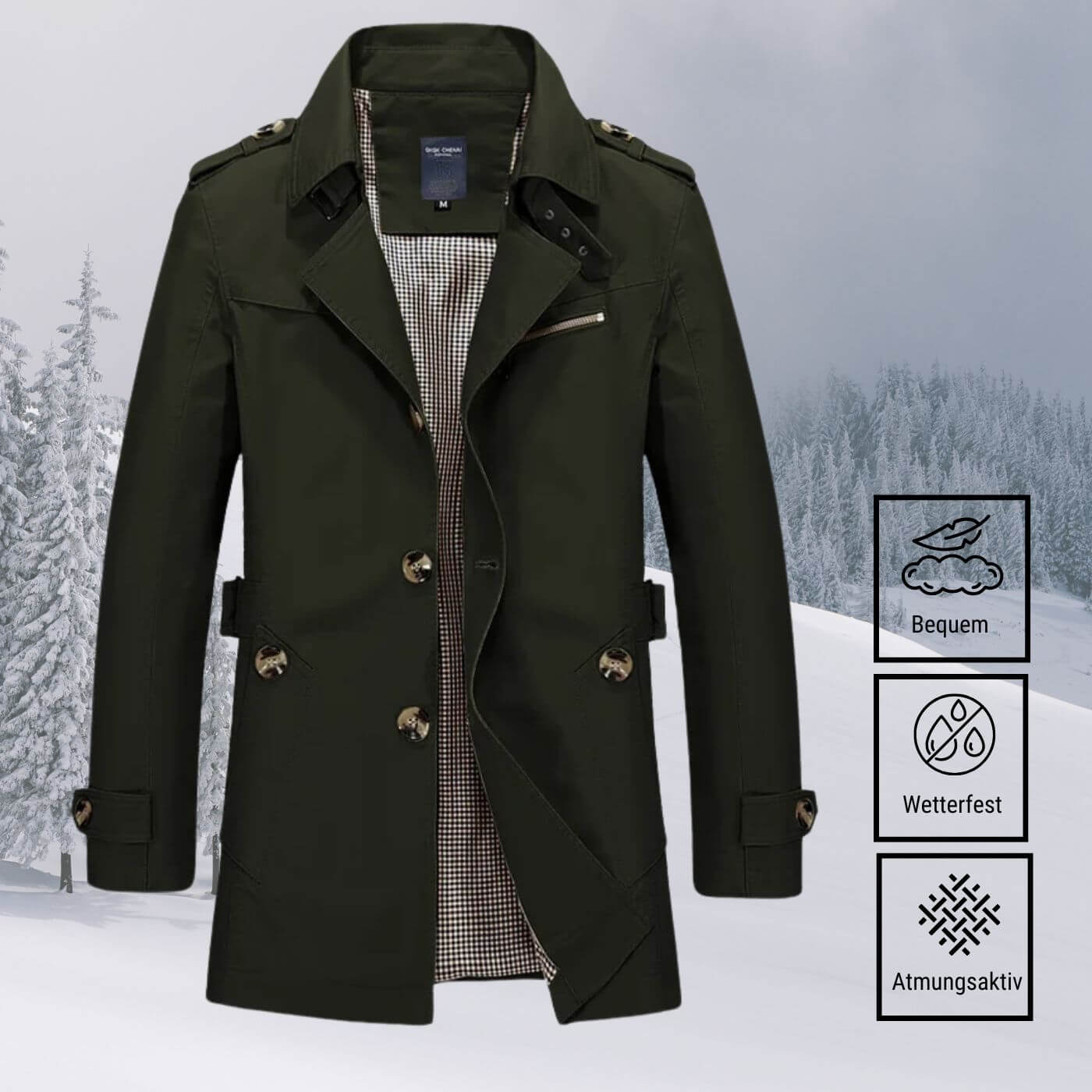 Niklas™ - Wetterfeste Winterjacke für Herren