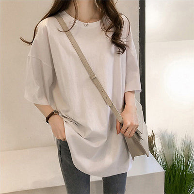 Femme Übergröße Entspannt Fit Lässiges T-Shirt Heidi-Mode