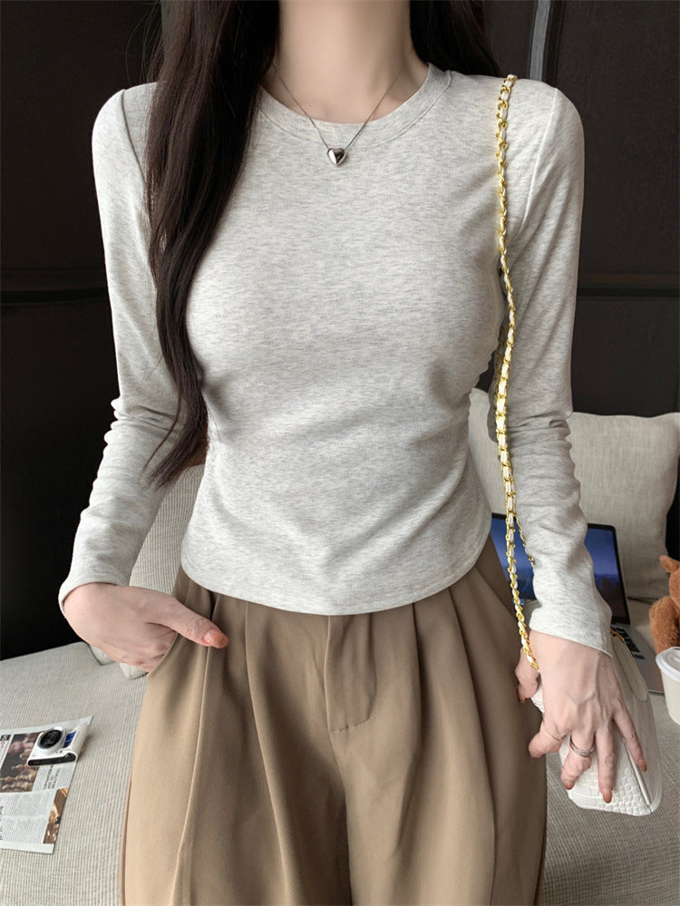 Damen Langarm Basic Layering Top Heidi-Mode