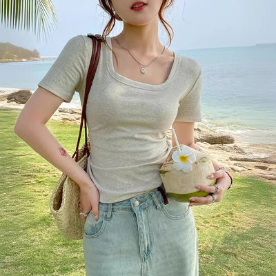 Femme Premium Soft-Fit Freizeit T-Shirt Heidi-Mode