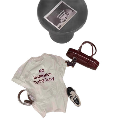 Femme Übergroßes Statement Grafik-T-Shirt Heidi-Mode