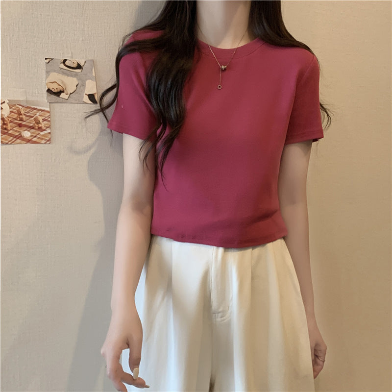 Femme Soft-Cotton Rundhals T-Shirt Heidi-Mode