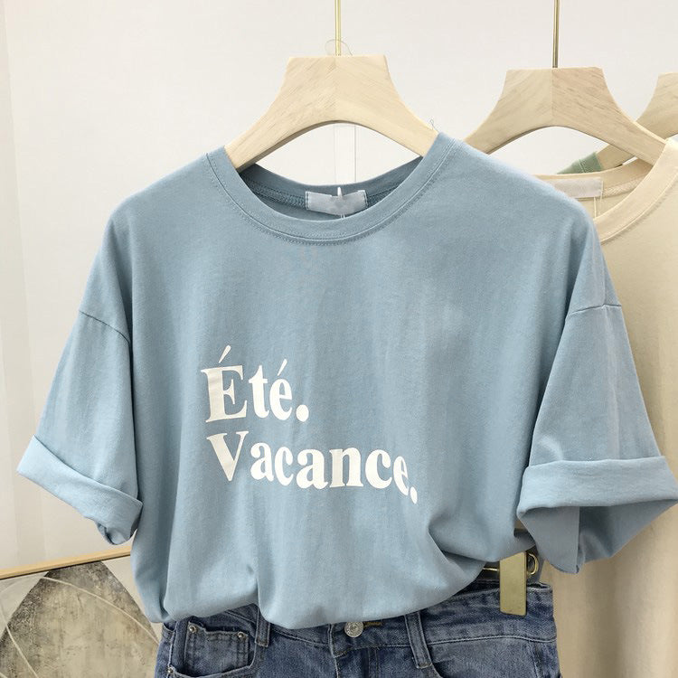 Femme Relaxed Fit Sommer Grafik T-Shirt Heidi-Mode