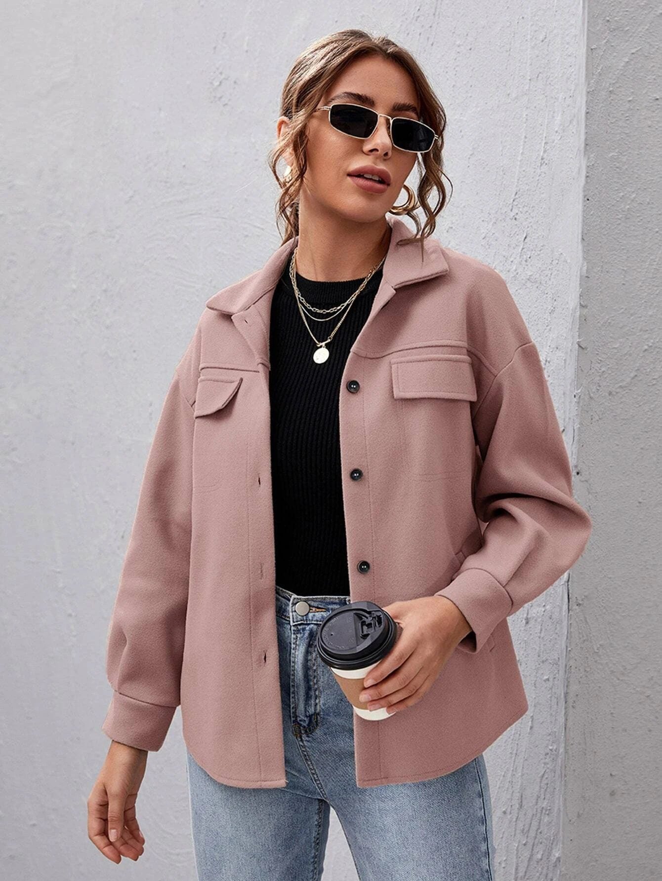 Stilvolle Hemdjacke | Lässige Eleganz | Vielseitiger Look