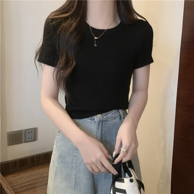 Femme Soft-Cotton Rundhals T-Shirt Heidi-Mode