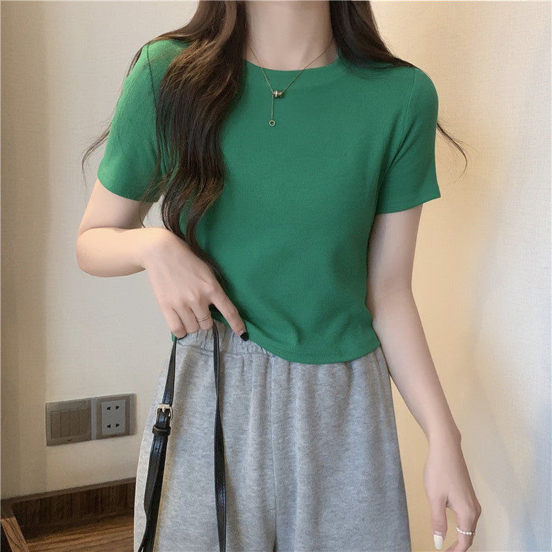 Femme Soft-Cotton Rundhals T-Shirt Heidi-Mode