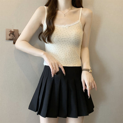 Damen Spitzenbesetztes Blumencami-top Heidi-Mode