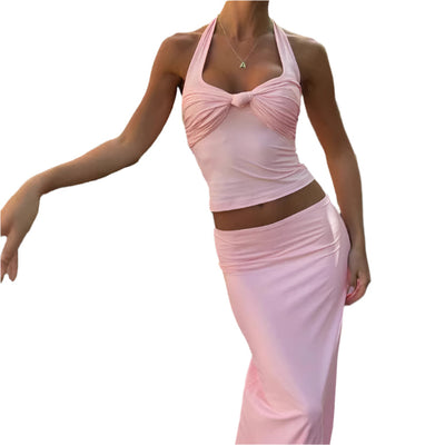 Mirela - Elegantes Wickeltop und figurbetontes Rockset