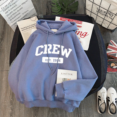 Femme Grafik Kapuzenpullover mit Vintage Crew Design Heidi-Mode