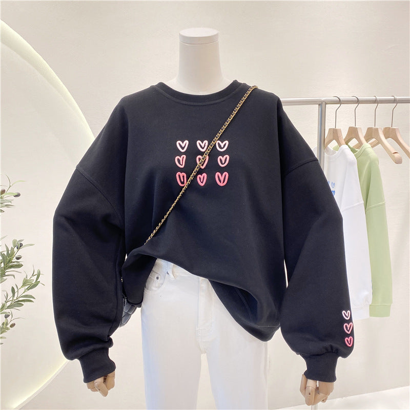 Femme Grafik Verziert Sweatshirt Heidi-Mode