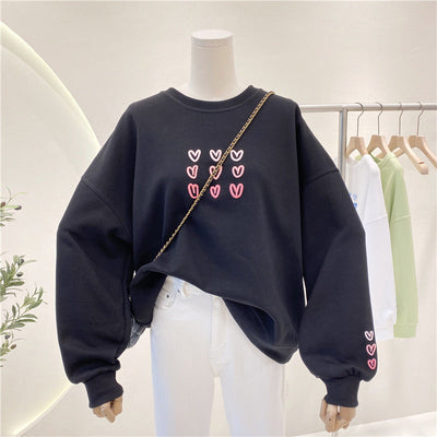 Femme Grafik Verziert Sweatshirt Heidi-Mode