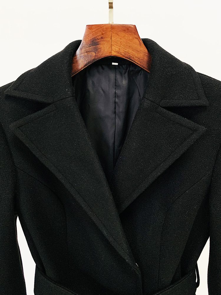 Eleganter Mantel mit Taillengürtel | Klassisch und Zeitlos | Schlichte Raffinesse