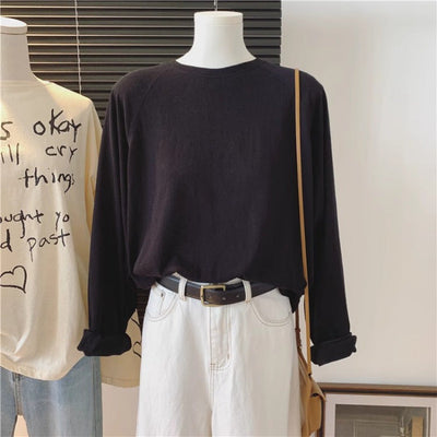 Femme Leichtes Langarm-Casual-Top Heidi-Mode