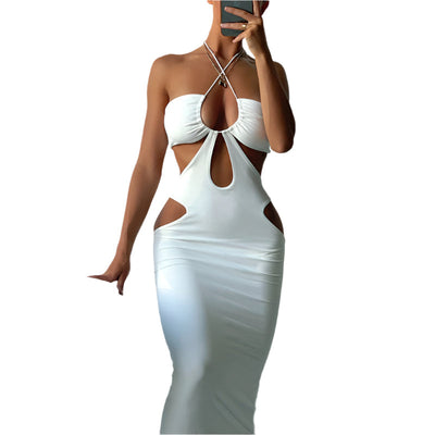 Karina - Sofistikeretes Maxikleid mit Ausschnitten