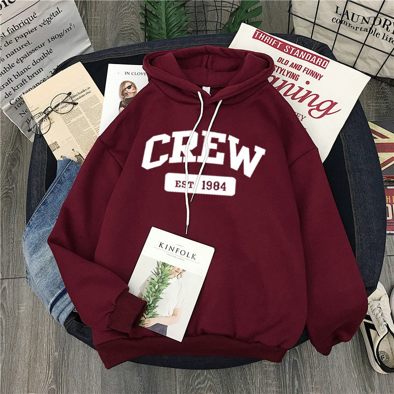 Femme Grafik Kapuzenpullover mit Vintage Crew Design Heidi-Mode