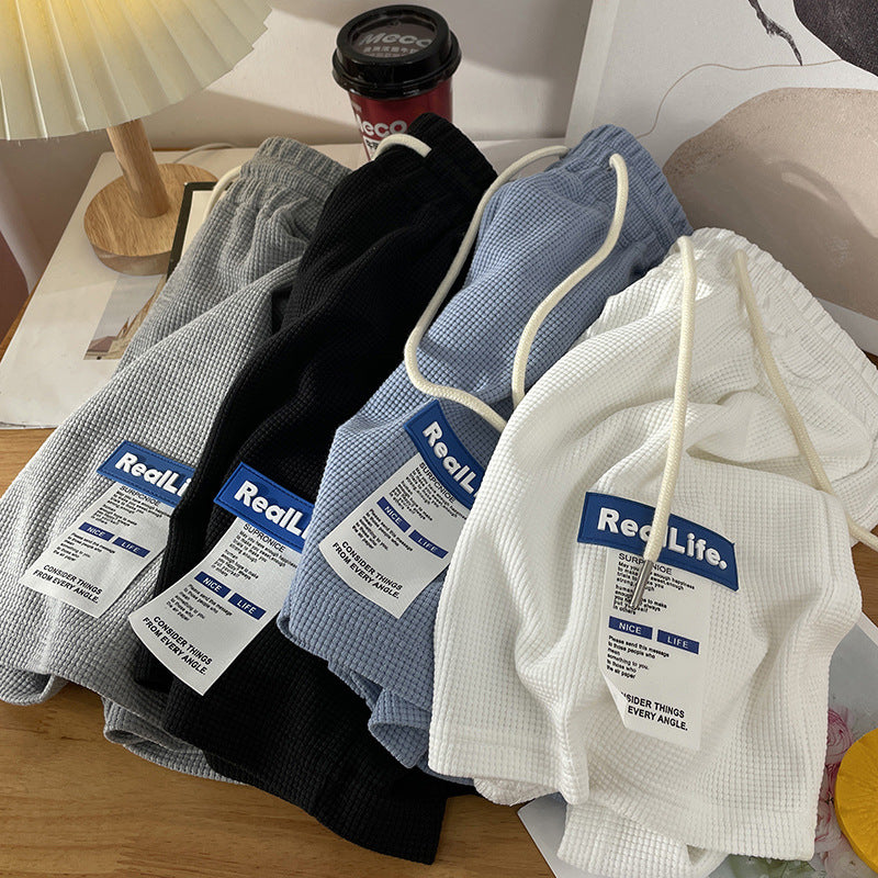 Femme Leichtgewicht Waffelstruktur Lounge Shorts Heidi-Mode